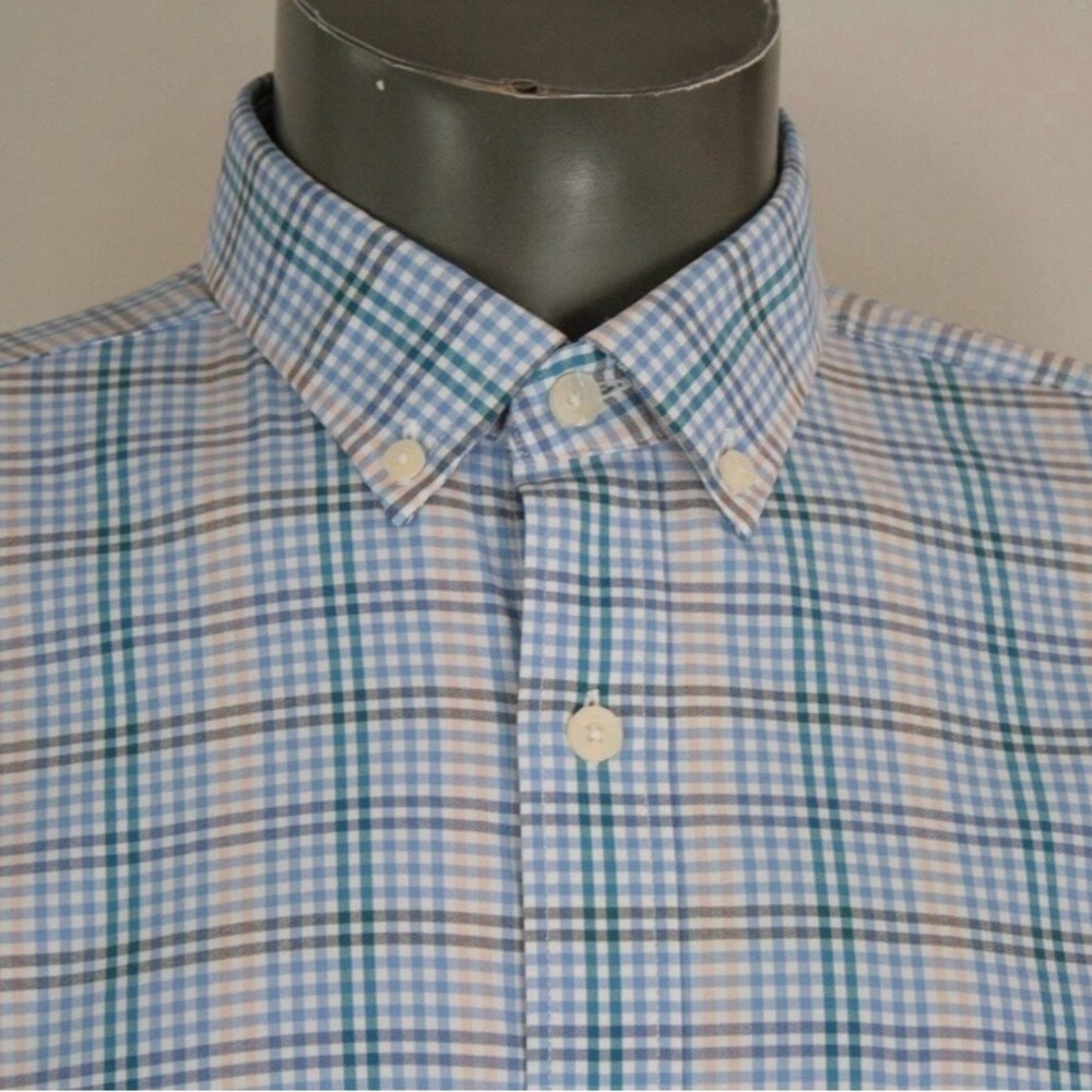 UNTUCKit Scansano‎ Men's Size Medium Regular Fit Blue Plaid 40574